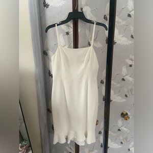 French Connection Strapless Cream Dress